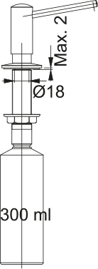 Дозатор мыла хром [4]