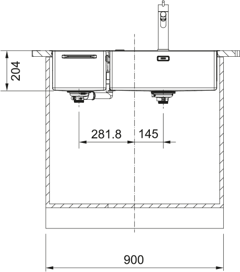 Мойка Box Center BWX 220-54-27 [5]