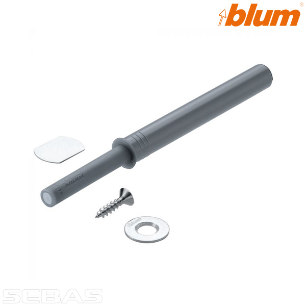 Accesorii uși mobilier - Set TIP-ON pentru uși, versiune lungă, GRI. BLUM