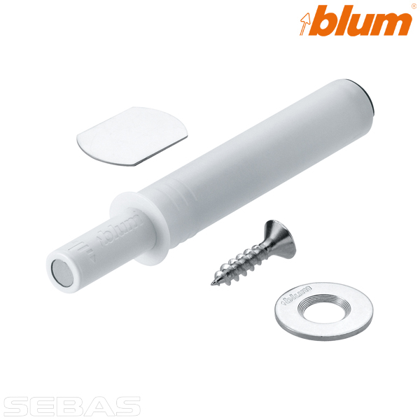 Accesorii uși mobilier - Set TIP-ON pentru uși, versiune scurtă, ALB. BLUM