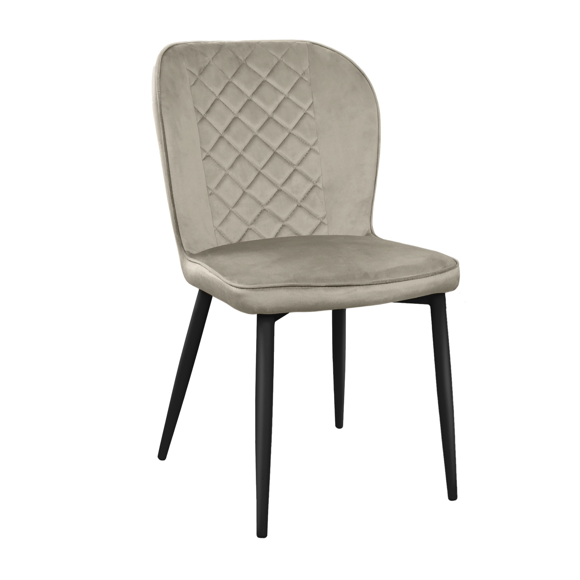 Product Catalog - Tusk Camel Velvet Chair HLR9+Black Legs