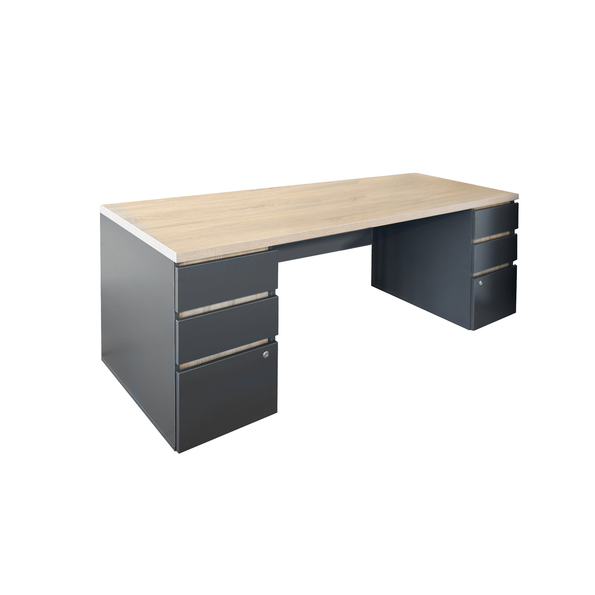 Product Catalog - Urban Double Box Desk Built-in 200×68 Sonoma/Anthracite