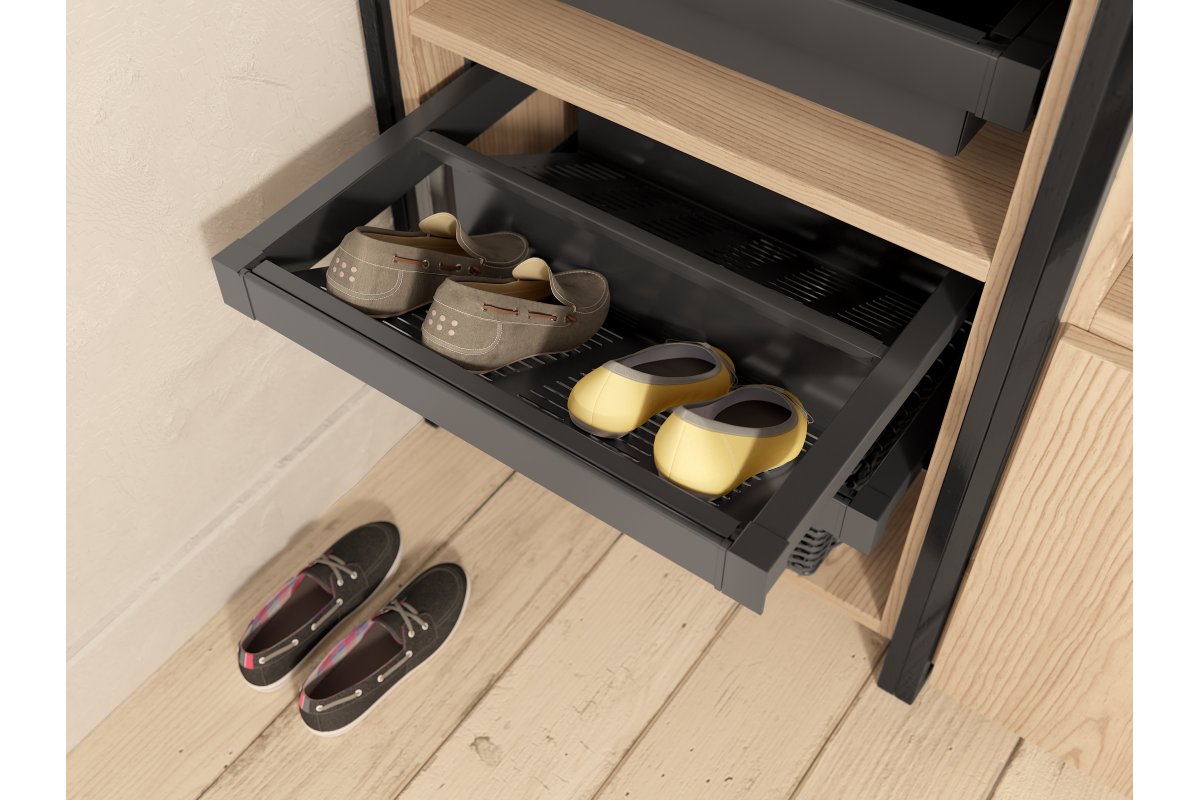 Furniture Hardware - WG-POBUWM60-20 Shoe shelf ELITE 600, black