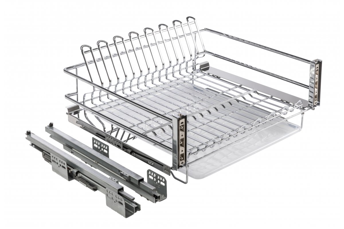 Furniture Hardware - OC-SZD800-01 Dish drainer for drawer, MOVIX, L=800, without slides, chrome
