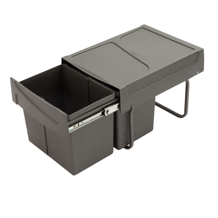 Coș de gunoi M40, 15+15 L, pentru front de 400 mm [2]