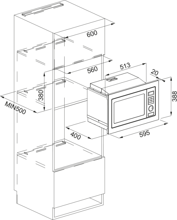 Cuptor microunde FMW 250 CR2 G BK [2]
