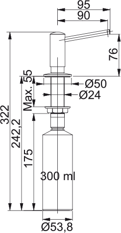 Dozator săpun crom [3]