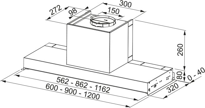 HOOD FST PLUS 908 X/2 FRANKE [2]