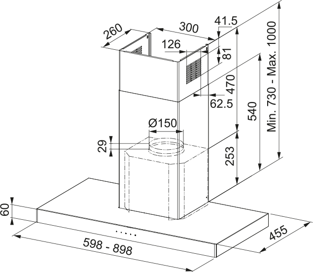 Hotă FCR 625 TC BK/XS NG/2 [2]