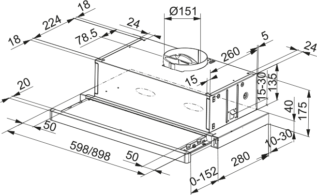 Hotă FTC 612 XS LED1 [2]