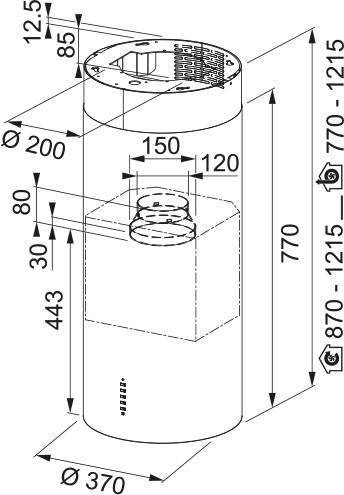Hood FTU PLUS 3707 I BK/2 [4]