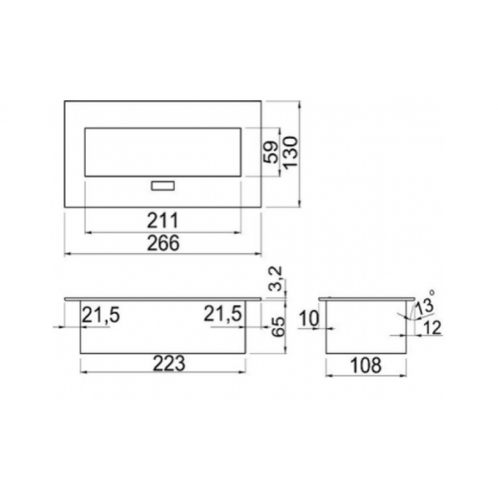 Priză încorporată retractabilă 3 locuri cu împământare alb GTV AE-PB03GS-10 [2]