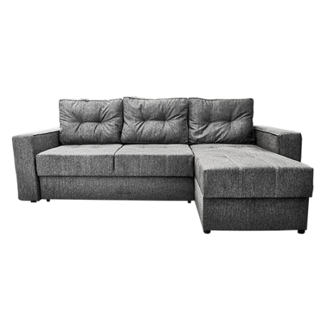 Colțare - Canapea Extensibila Capry Dark-Grey 155×210 cm