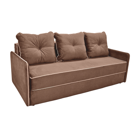 Couches - Latio Brown Extendable Sofa