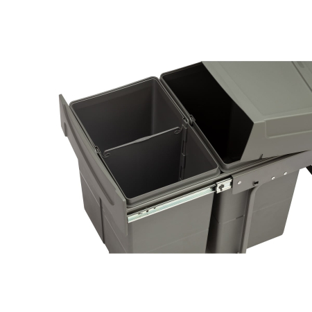 Coș de gunoi M40, 20+20 L cu separator, pentru front de 400 mm [2]