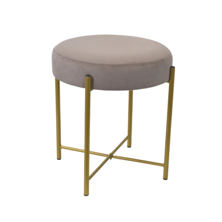 Taburete - Taburet Taco Beige Gold Legs