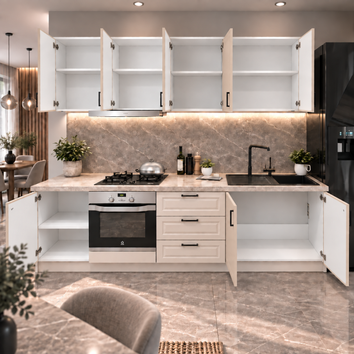 Bucatarie Cora 2.6 M, MDF frezat vopsit [4]