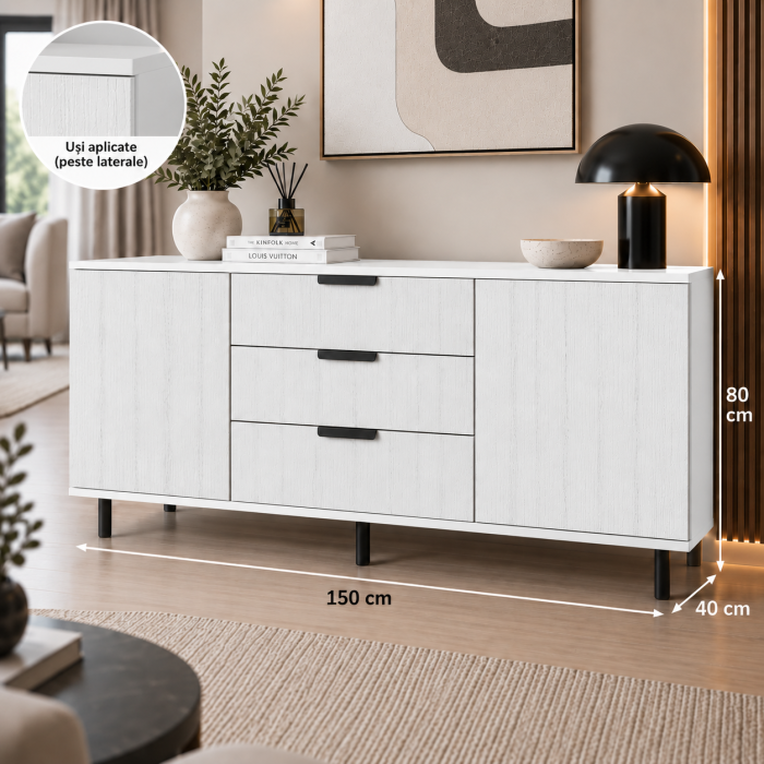 Comoda Alaska Oak, Fronturi MDF [5]