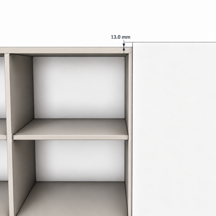 Comoda Bianca, Front MDF Frezat Vopsit, 200x 80x 40 [7]