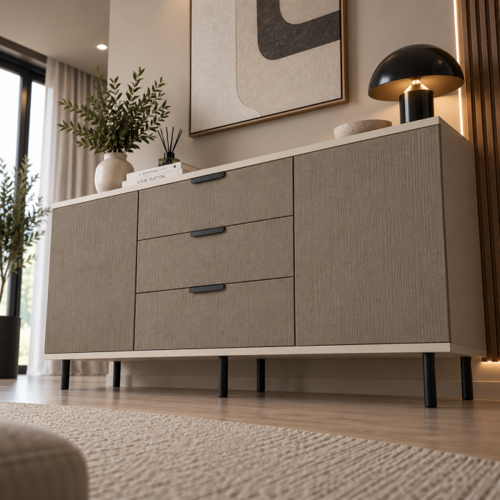 Comoda Linea Brown, Fronturi MDF [3]