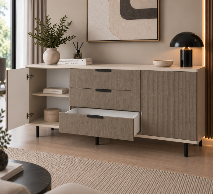 Comoda Linea Brown, Fronturi MDF [6]
