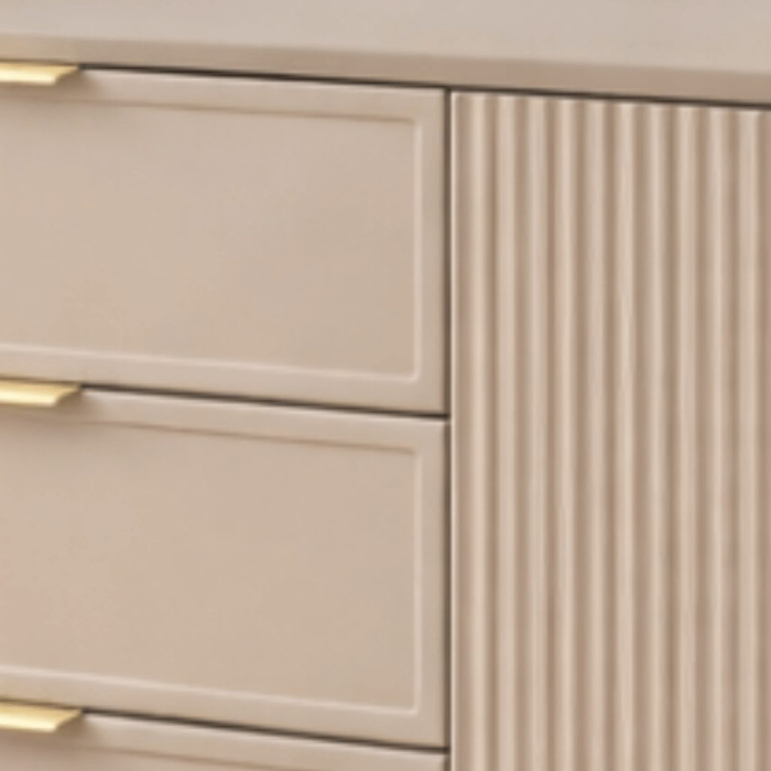 Comoda Soft, casmir, 3 sertare, 2 usi, MDF vopsit [8]