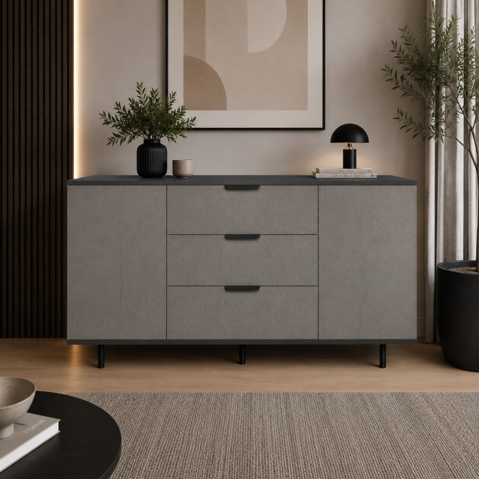 Comoda Stone Loft, Fronturi MDF, 150x80x40 [4]
