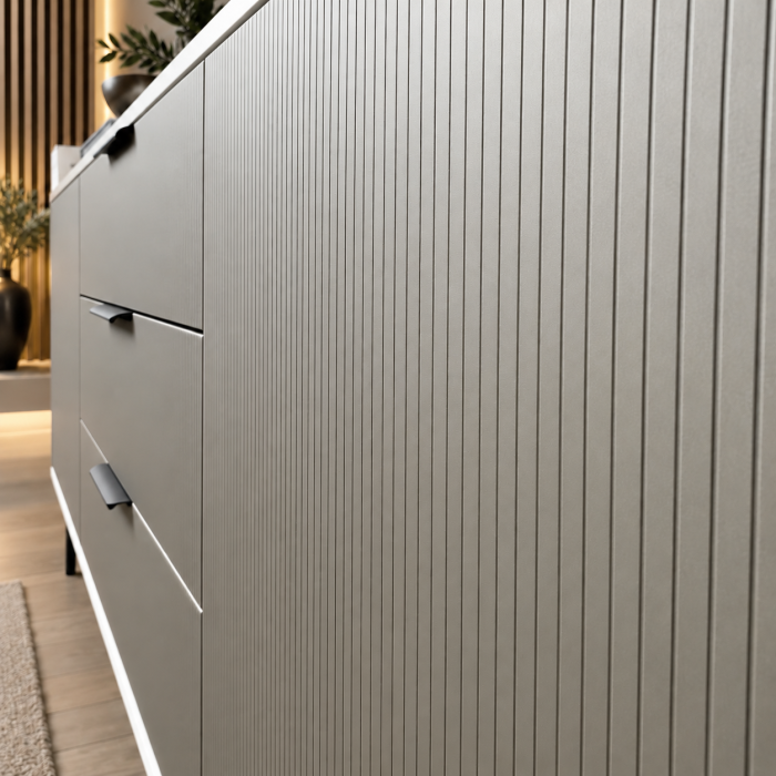 Comoda Tokyo Grey, Fronturi MDF [2]