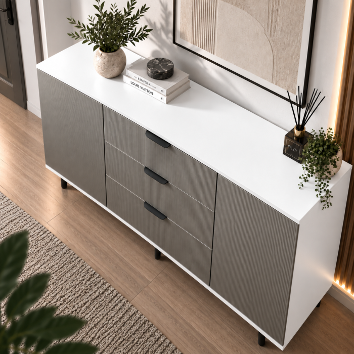 Comoda Tokyo Grey, Fronturi MDF [3]