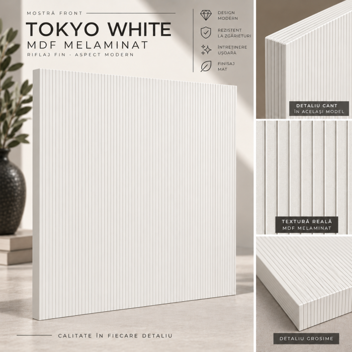 Comoda Tokyo White, Fronturi MDF [7]