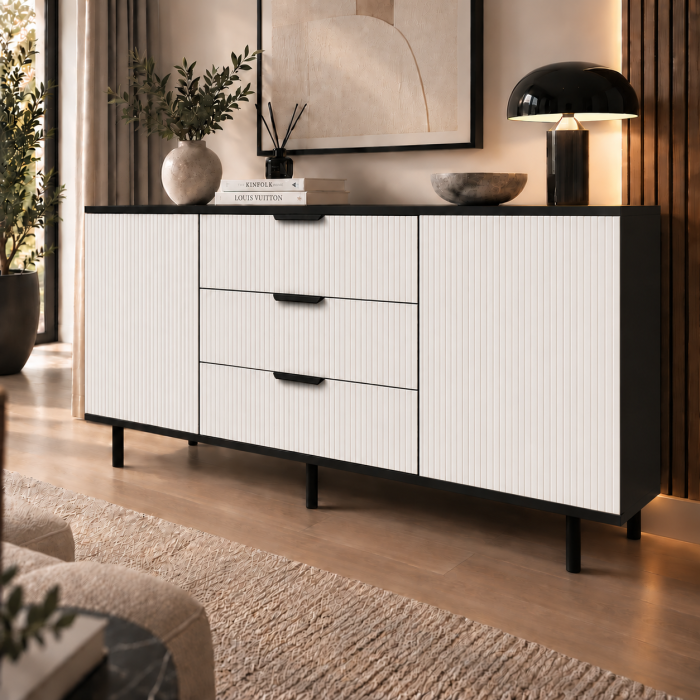 Comoda Tokyo White, Fronturi MDF [2]