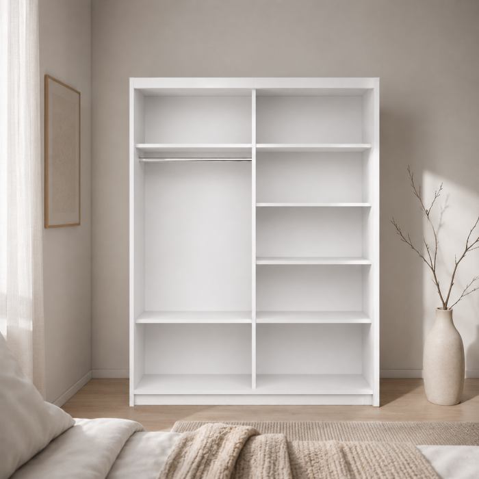 Dressing cu Usi Culisante, Alb, L160 x A60 x H200 [7]