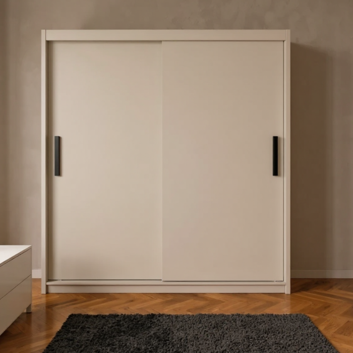 Dressing cu  Usi Culisante, Casmir deschis, L160 x A60 x H200 [2]