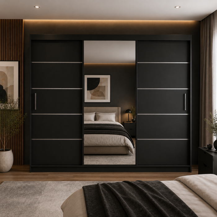 Dressing Eduard cu usi culisante, 240x60x200 cm, PAL 18mm [2]