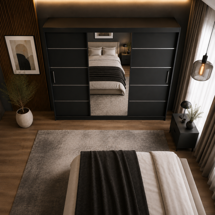 Dressing Eduard cu usi culisante, 240x60x200 cm, PAL 18mm [3]