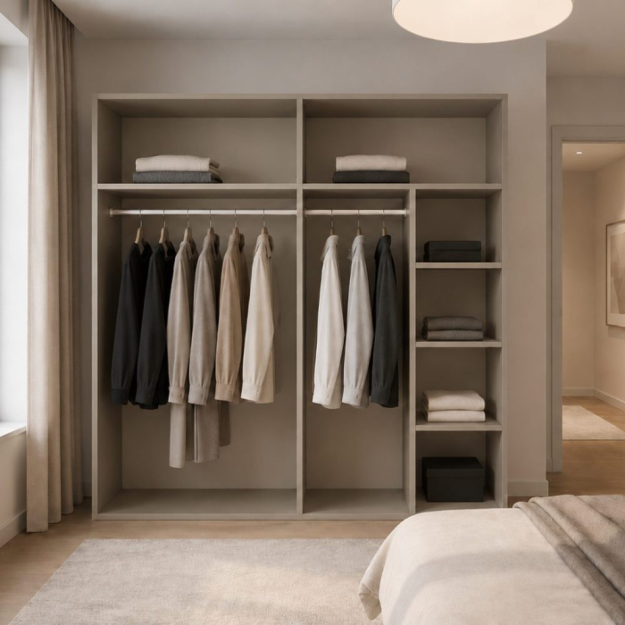 Dulap Dressing 4 usi casmir (bazalt), 160x200x50 [2]
