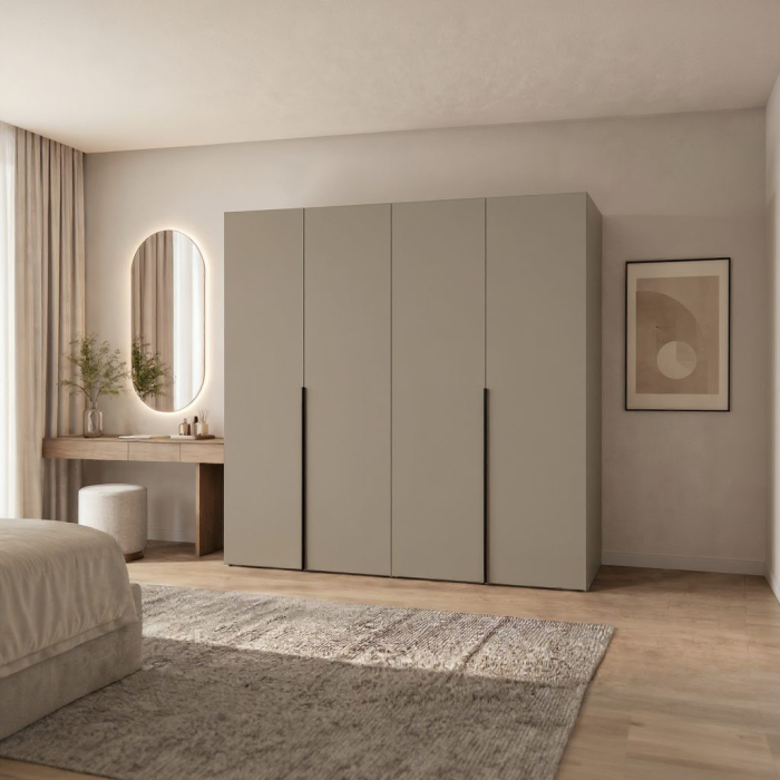 Dulap Dressing 4 usi casmir (bazalt), 160x200x50 [3]