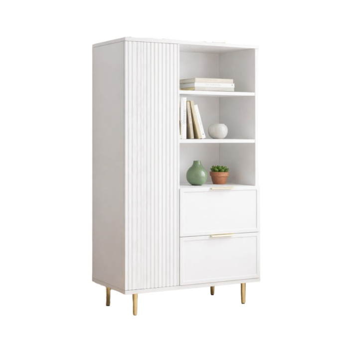 Dulap Living Soft, alb, MDF frezat vopsit [6]