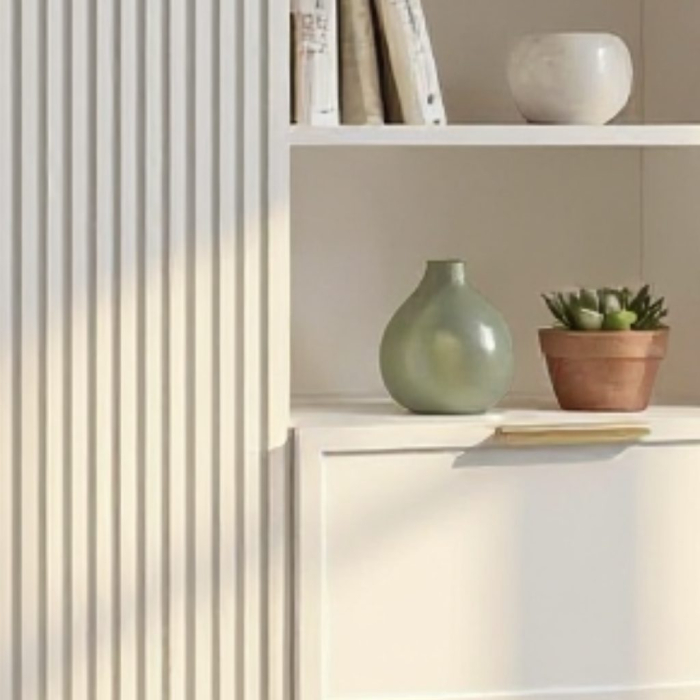 Dulap Living Soft, alb, MDF frezat vopsit [7]