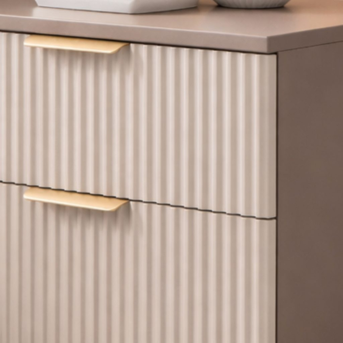 Noptiera Soft, casmir, 2 sertare, MDF riflaj vopsit [7]