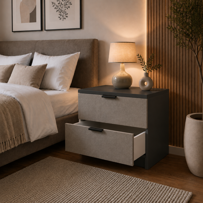 Noptiera Stone Loft, Fronturi Mdf [3]