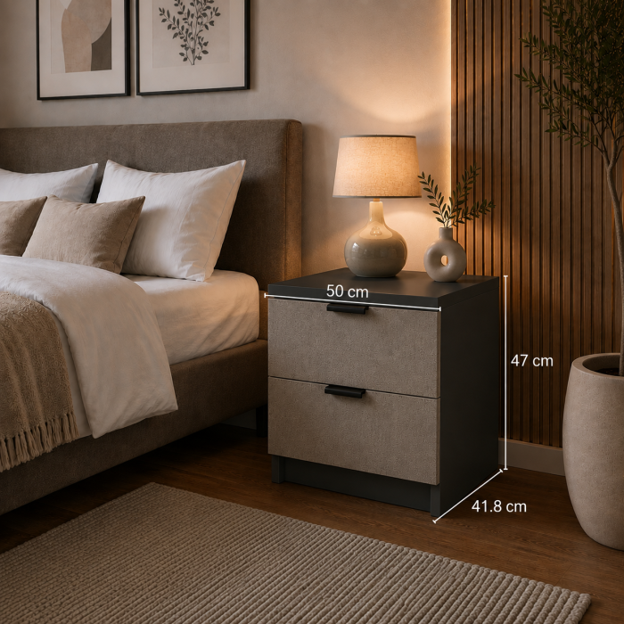 Noptiera Stone Loft, Fronturi Mdf [4]