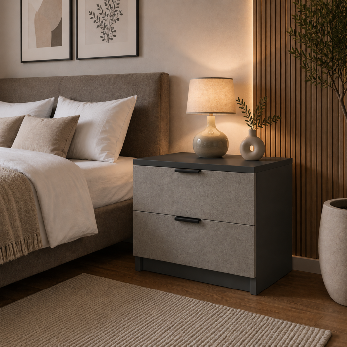 Set Comoda cu Noptiere Stone Loft, Fronturi Mdf [6]