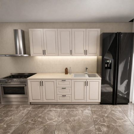 Mobilier Bucatarie - Bucatarie Aria 2 M, casmir, MDF frezat vopsit