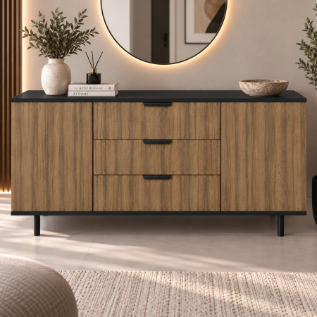 Comode - Comoda Peru Oak, Fronturi MDF
