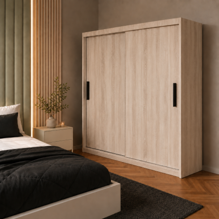 Dressinguri - Dressing cu  Usi Culisante, Sonoma, L160 x A60 x H200