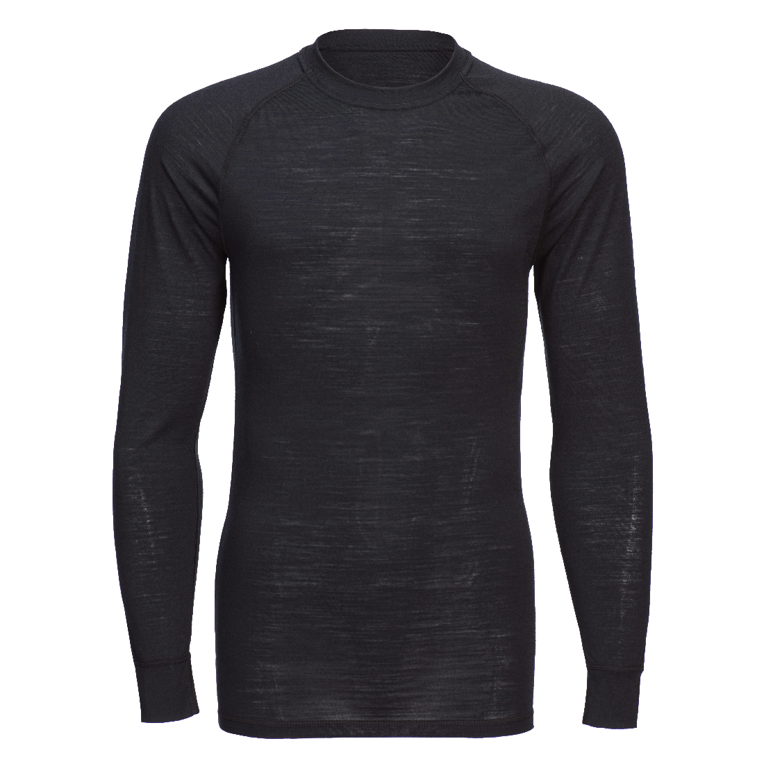 Tricouri - Tricou Crewneck cu mânecă lungă din lână Merino