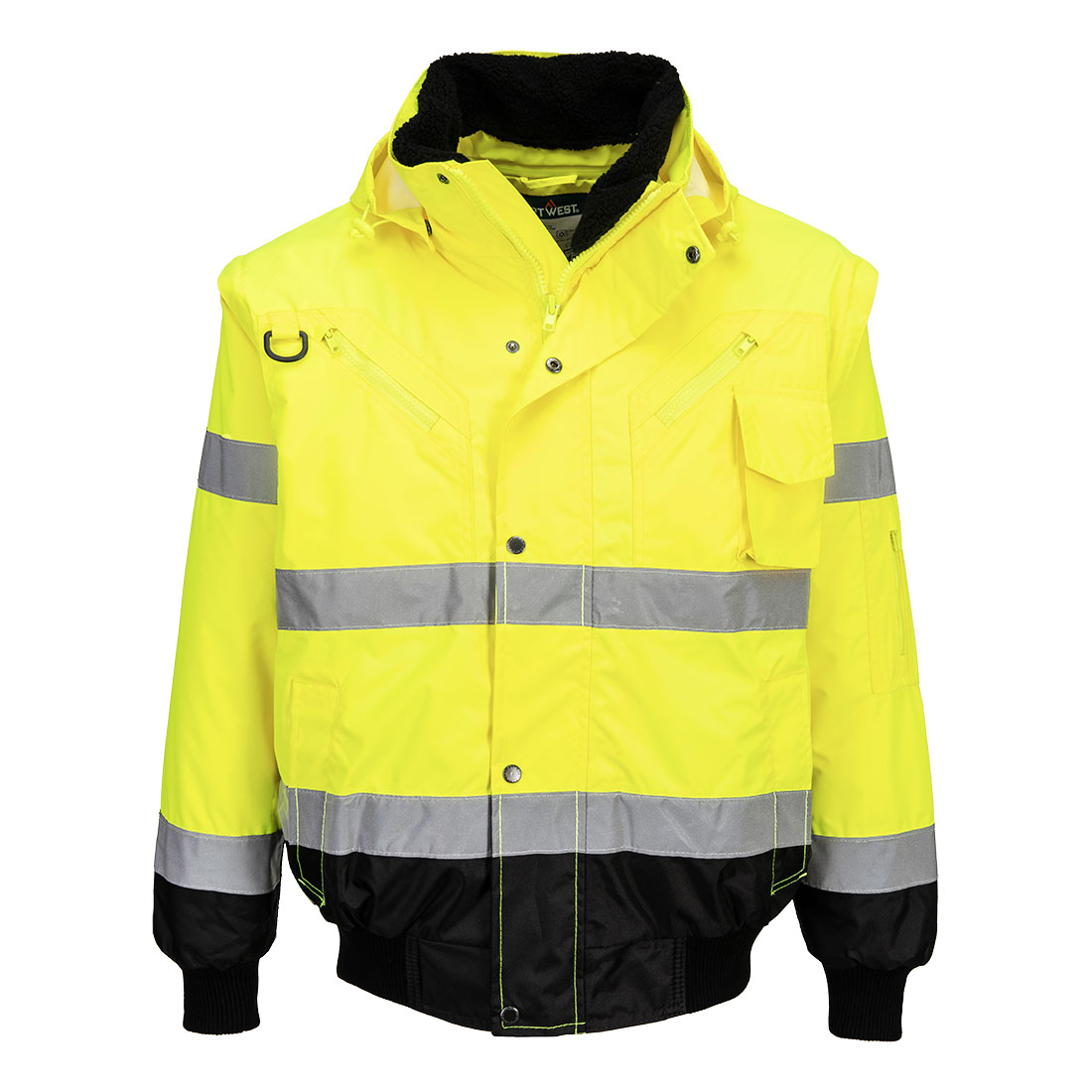 Jachetă Bomber 3 în 1 cu contrast Hi-Vis [2]