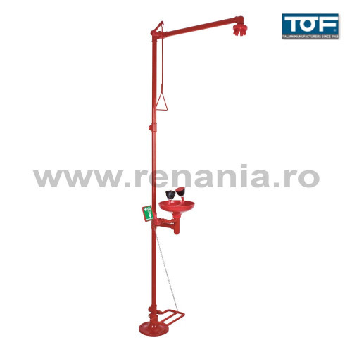 Accesorii EPI - Dus de urgenta cu dispozitiv de spalare a ochilor, art.T032