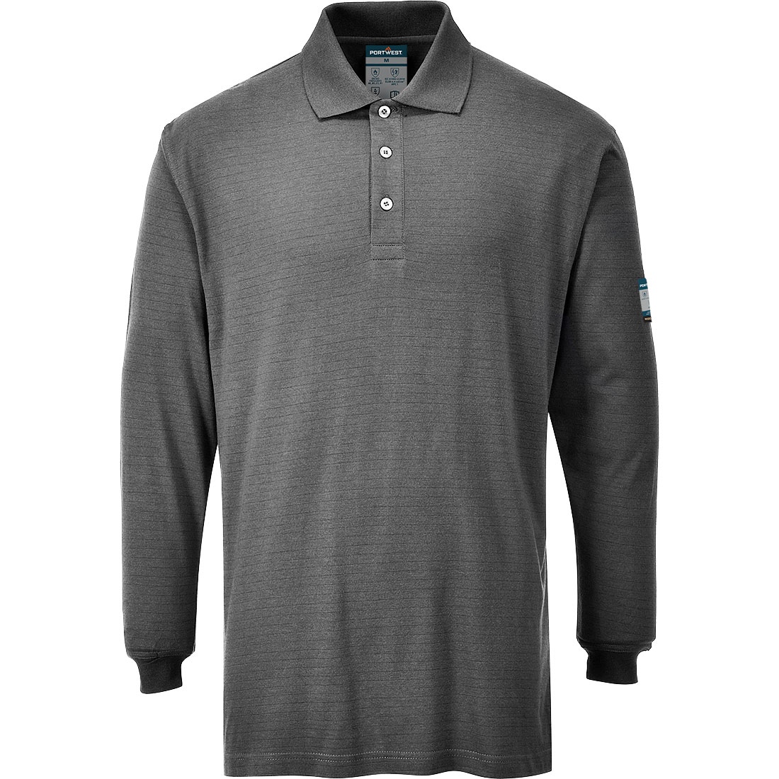 FR Modaflame Anti-Static Hi-Vis , tricou polo cu maneca lunga [1]